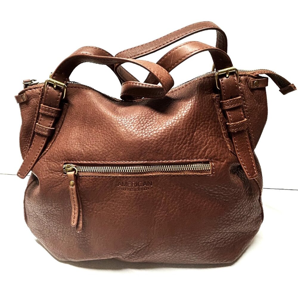 American Leather company Commack Shopper Brandy Smooth leather bag
